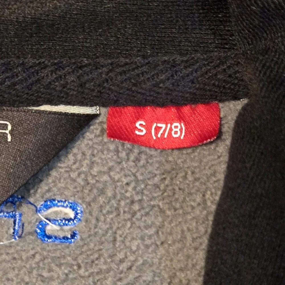 Kids SPYDER‎ Jacket Gray/Black Blue Logo Size S (7/8) EUC